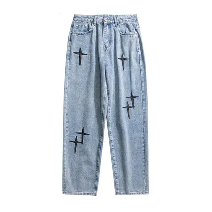 Men's Embroidered Jeans Loosefit