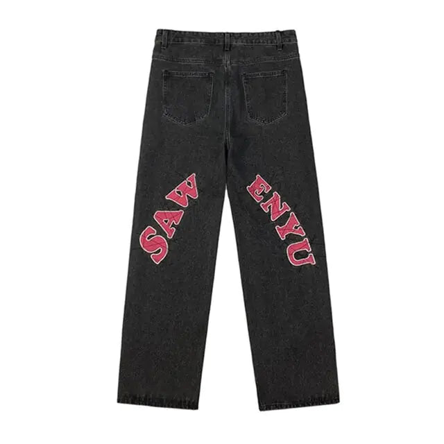 Men's Embroidered Jeans Loosefit